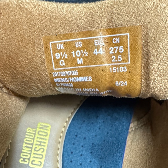 Clarks Men's Black Monahan Oxford Shoes - Picture 8 of 8